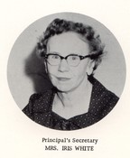 Iris M. White (High School Secretary)